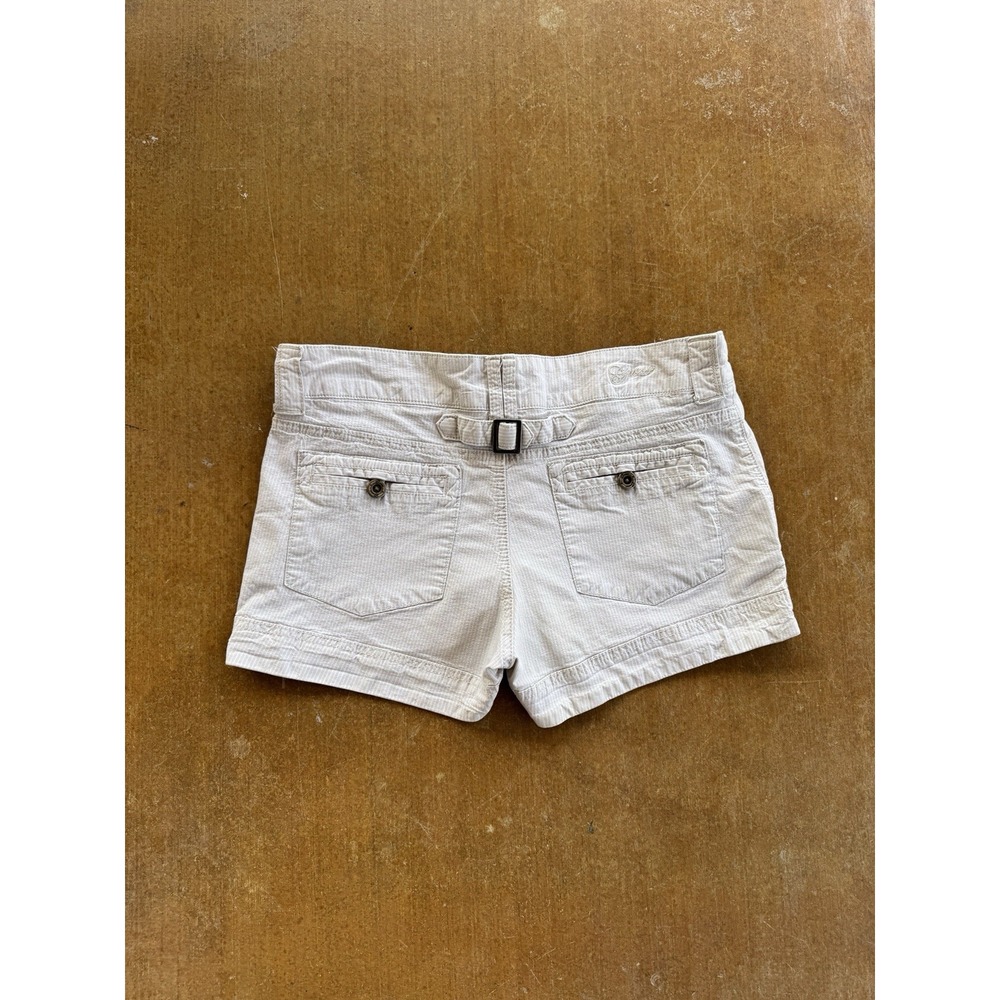 Guess Vintage 90s Low Rise Buckle Back White Mini Booty Shorts Womens 31W